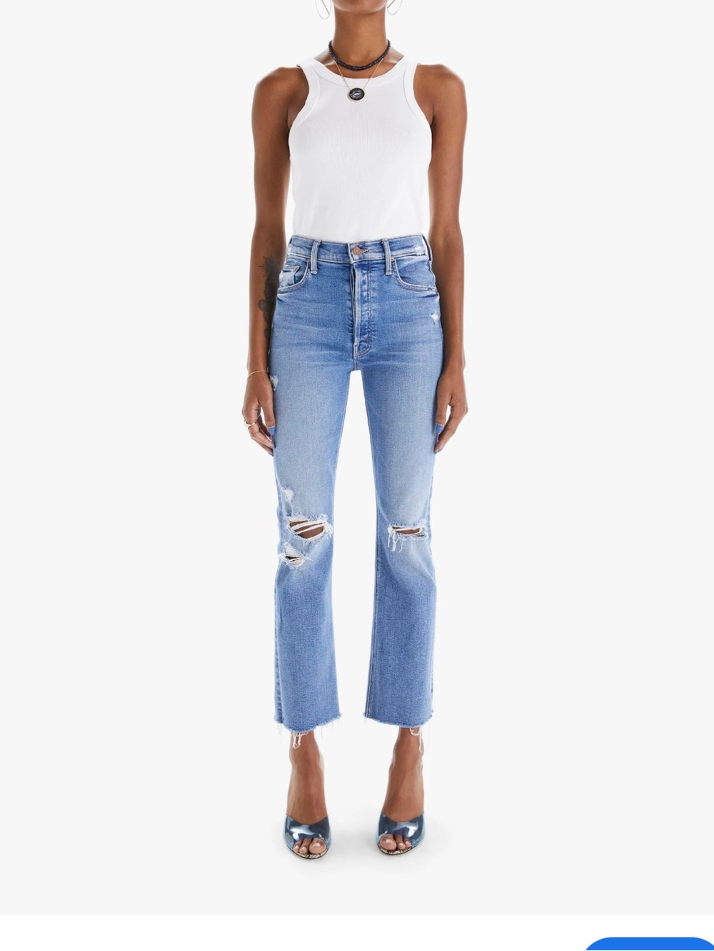 Mother Denim - The Tripper Ankle Fray in Play Like a Pirate